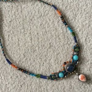 Isha Elafi necklace, kyanite and opal